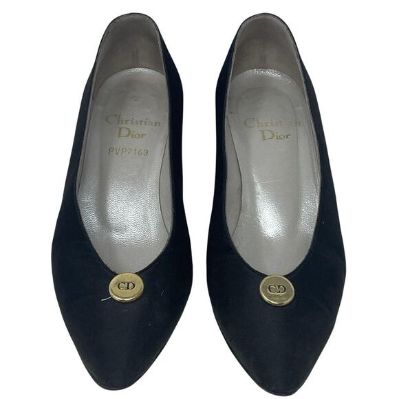Vintage Christian Dior Ponyhair Heels Size 36 CD Medallion Pumps - Picture 1 of 7